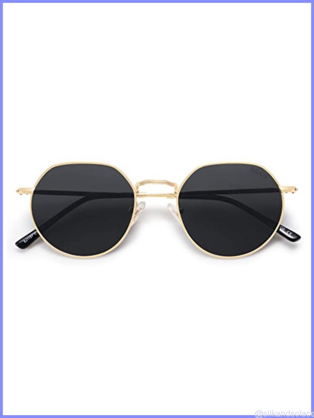 Retro Panto Polarized Sunglasses UV400 Protection Unisex Metal Full Frame